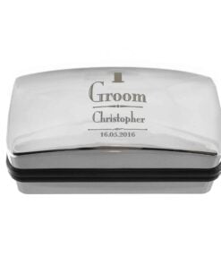 Personalised Decorative Wedding Groom Cufflink Box