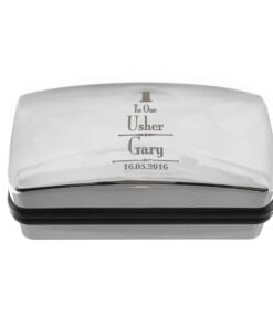 Personalised Decorative Wedding Usher Cufflink Box