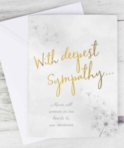 Personalised Deepest Sympathy Card