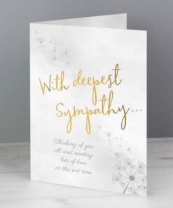 Personalised Deepest Sympathy Card