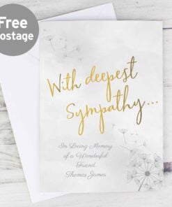 Personalised Deepest Sympathy Card