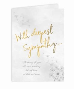 Personalised Deepest Sympathy Card