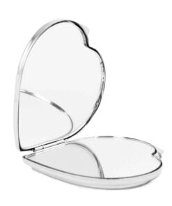Personalised Diamante Heart Compact Mirror