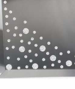 Personalised Diamante Name & Message Glass Trinket Box