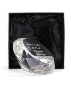 Personalised Diamond Paperweight