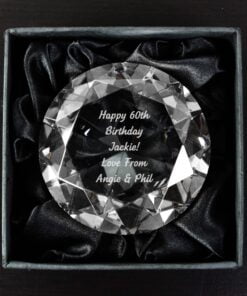 Personalised Diamond Paperweight