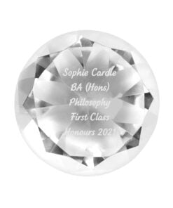 Personalised Diamond Paperweight
