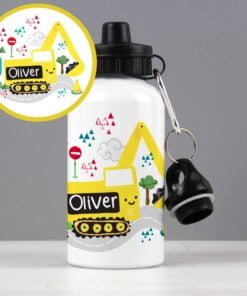 Personalised Digger Drinks Bottle