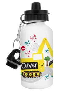 Personalised Digger Drinks Bottle