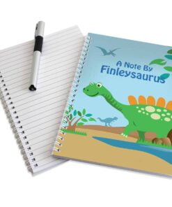 Personalised Dinosaur A5 Notebook