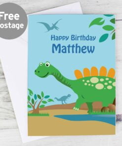 Personalised Dinosaur Card
