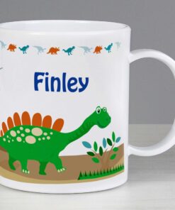 Personalised Dinosaur Plastic Mug