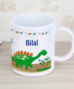 Personalised Dinosaur Plastic Mug