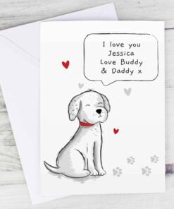 Personalised Dog Speech Bubble Card