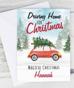 Personalised ‘Driving Home For Christmas” Card