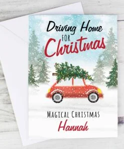 Personalised ‘Driving Home For Christmas” Card