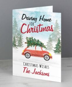 Personalised ‘Driving Home For Christmas” Card