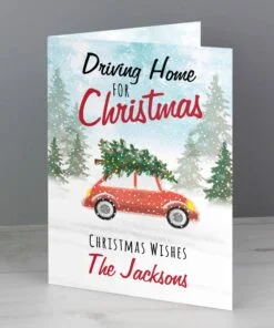 Personalised ‘Driving Home For Christmas” Card