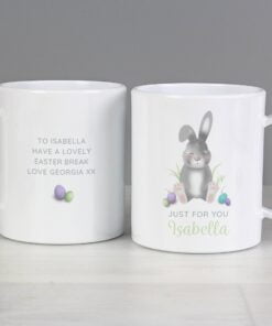 Personalised Easter Bunny Plastic Mug