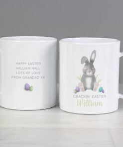 Personalised Easter Bunny Plastic Mug