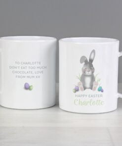Personalised Easter Bunny Plastic Mug