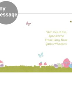 Personalised Easter Meadow Bunny Card
