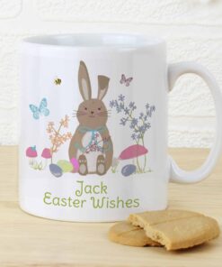 Personalised Easter Meadow Bunny Mug