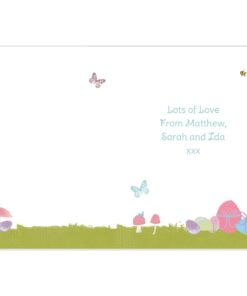 Personalised Easter Meadow Chick Card