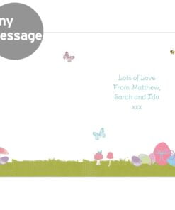 Personalised Easter Meadow Chick Card