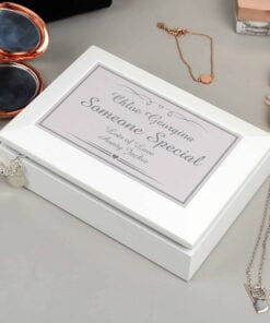 Personalised Elegant Wooden Jewellery Box