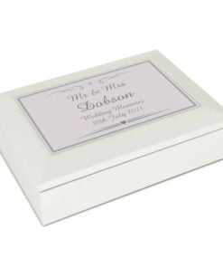 Personalised Elegant Wooden Jewellery Box