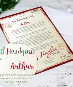 Personalised Elf Surveillance Christmas Letter