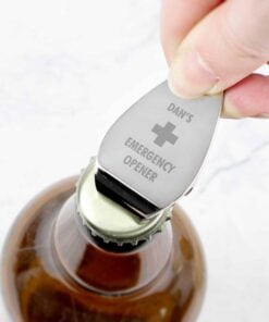 Personalised Emergency Bottle Opener Keyring