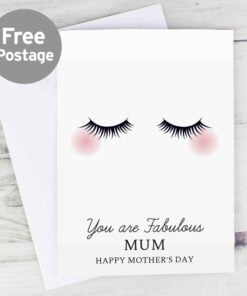 Personalised Eyelashes Card