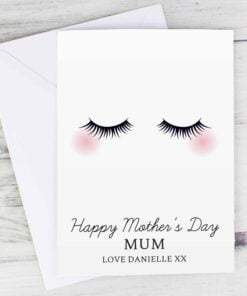 Personalised Eyelashes Card