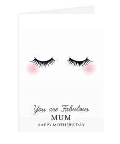 Personalised Eyelashes Card