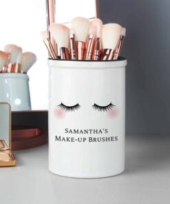 Personalised Eyelashes Ceramic Storage Pot