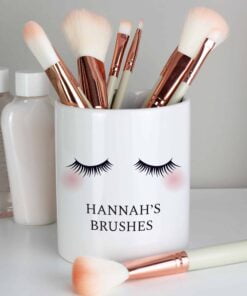 Personalised Eyelashes Ceramic Storage Pot