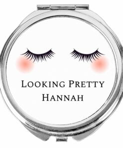 Personalised Eyelashes Compact Mirror