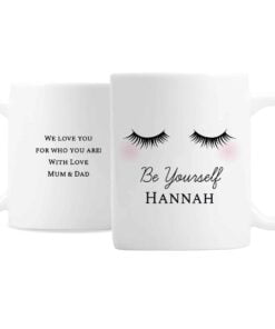 Personalised Eyelashes Mug