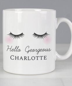 Personalised Eyelashes Mug