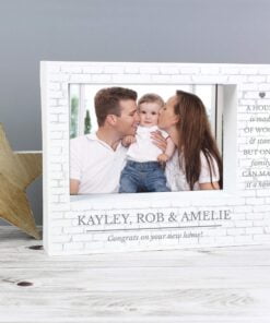 Personalised Family 7×5 Landscape Box Photo Frame