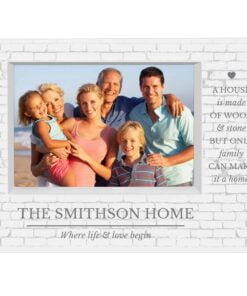 Personalised Family 7×5 Landscape Box Photo Frame