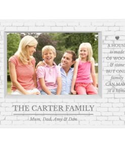 Personalised Family 7×5 Landscape Box Photo Frame