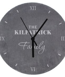 Personalised Family Slate Clock