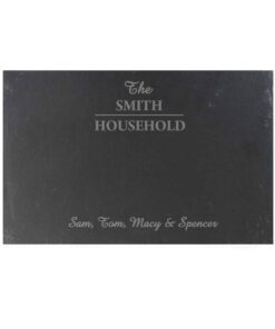 Personalised Family Slate Placemat
