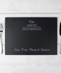 Personalised Family Slate Placemats
