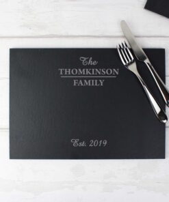Personalised Family Slate Placemat