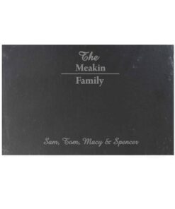 Personalised Family Slate Placemat