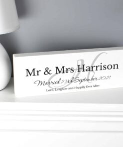 Personalised Family Wooden Block Sign